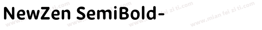 NewZen SemiBold字体转换